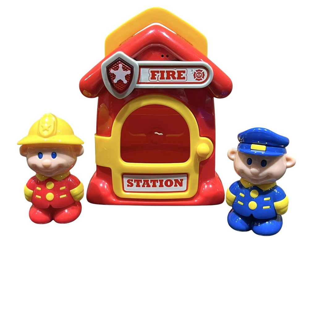 NavyStar City Heros Playset First Responder Firefighter Firehouse Police Officer